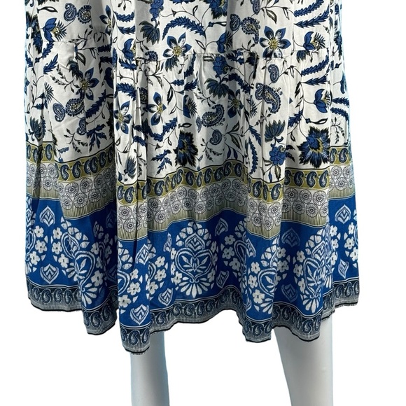 Beach Lunch Lounge Women's Functional Tie Shoulder Tier Dress Size Large - Picture 7 of 12